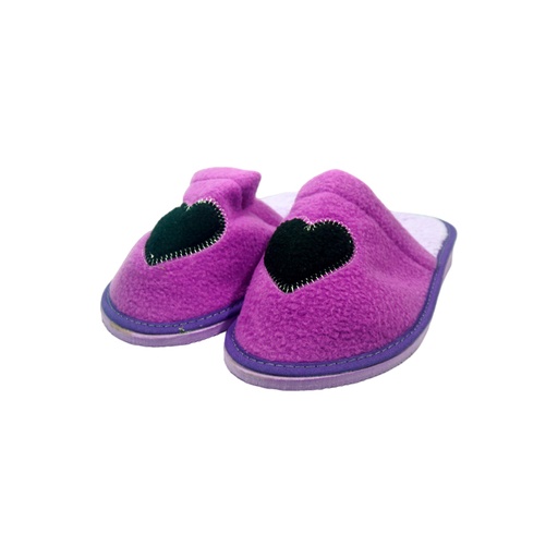 [40929] PANTUFLA ALGODON CORAZON 39-40