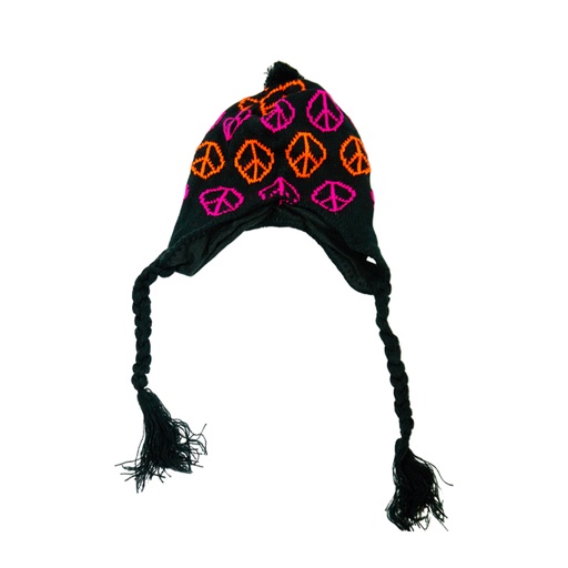 [GOR1007C] GORRO LANA COYA SIMBOLO DE PAZ