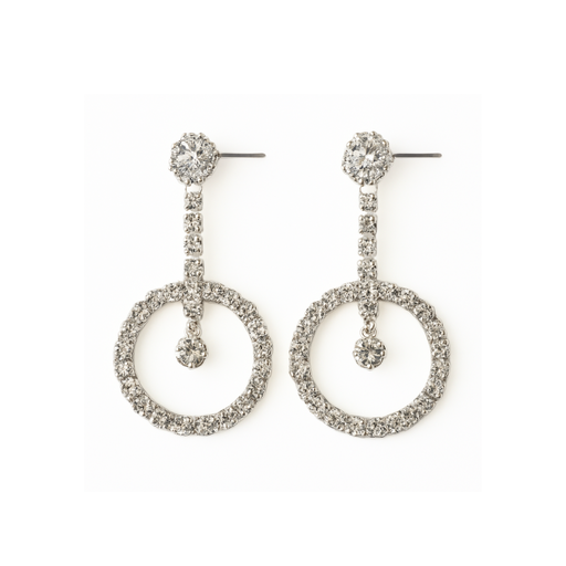 [41948] AROS CON PASANTE Y STRASS RENDONDOS