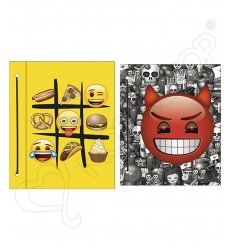 [L13413] CARPETA NRO 3 CARTONE CON CORDON EMOJI