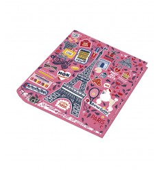 [13393] CARPETA 3 ANILLOS CARTONE COSMPOLITAN