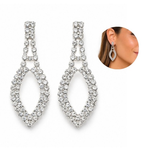 [42529] AROS COLGANTES CON STRASS GOTA
