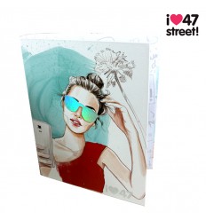 [13551] CARPETA A4 2 ANILLOS CARTONE 47 STREET