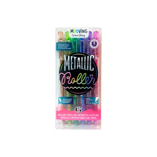 [43101] ROLLER TINTA GEL RETRACTIL X6 MOOVING