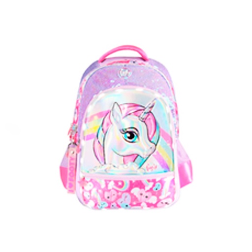 [43376] MOCHILA FOOTY ESPALDA 18" RAINBOW UNICORN LUZ LED