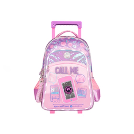 [43393] MOCHILA CARRO 18" CALL ME CON LUZ LED