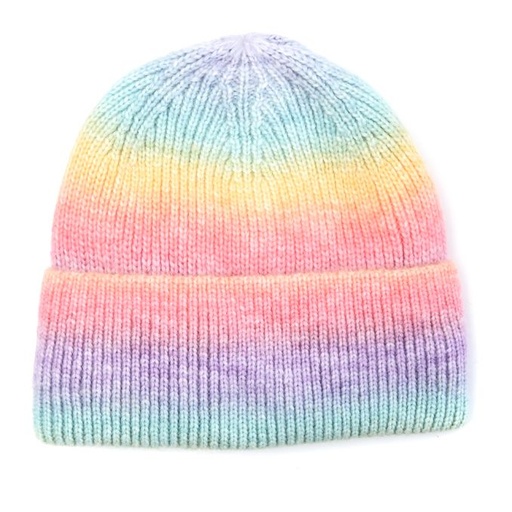 [44018] GORRO DEGRADE MULTICOLOR CON INTERIOR FORRADO