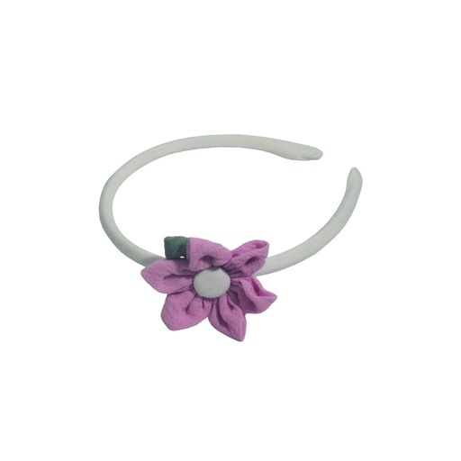 [45156] VINCHA FINA CON APLIQUE DE FLOR