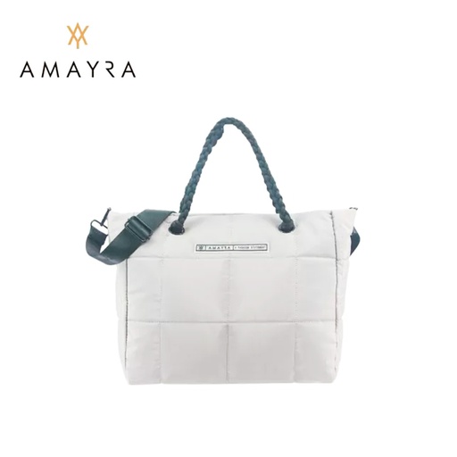 CARTERA AMAYRA CON MANIJA TRENZADA Y CORREA REGULABLE