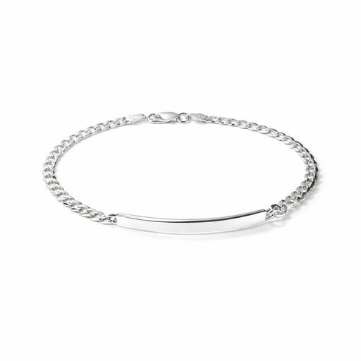[45821] PULSERA ACERO PLATEADA