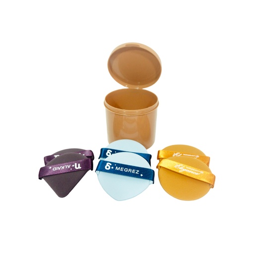 [45833] KIT ESPONJAS MAQUILLAJE X6  EN TUBO #35