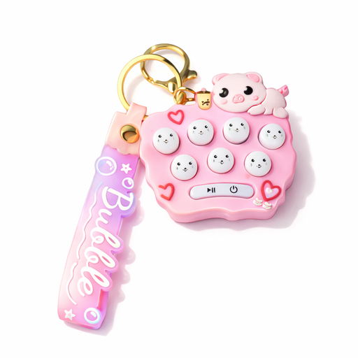 [45870] LLAVERO CHARM POP IT LUZ Y SONIDO