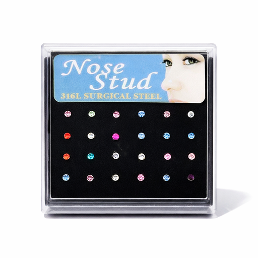 [45880] PIERCING RECTO COLORES DE NARIZ