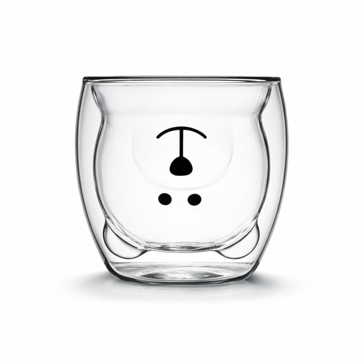 [46312] VASO DE VIDRIO DOBLE PARED OSO