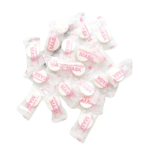 [46472] MASCARILLAS FACIAL COMPRIMIDAS x5U