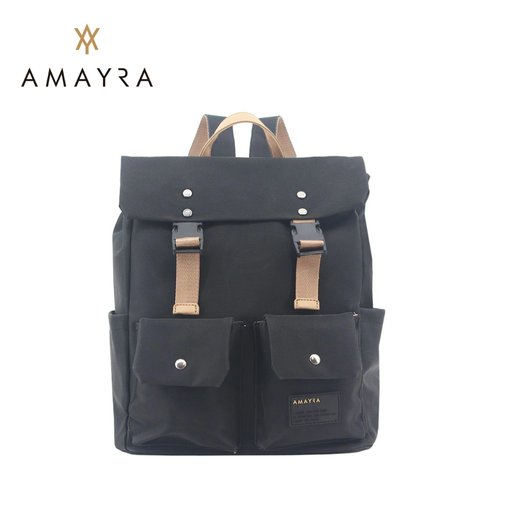 [46839] MOCHILA CON DOBLE BOLSILLO FRONTAL