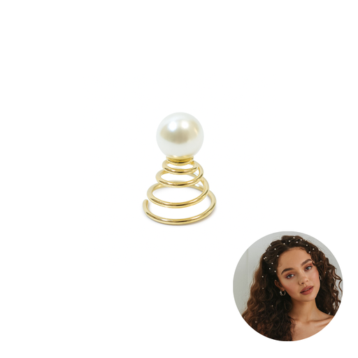 [20138] HORQUILLA EN ESPIRAL CON PERLA X2