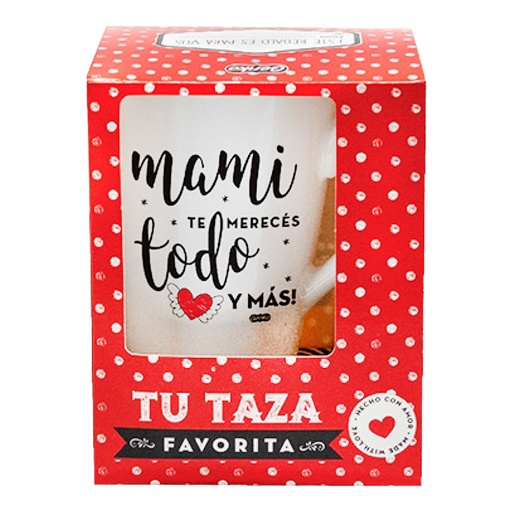 [33821] TAZA CONICA GRANDE CON PACKAGING PARA MAMA