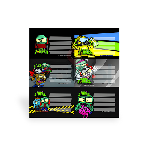 [21732] ETIQUETAS ULTRA ZOMBIES MOOVING
