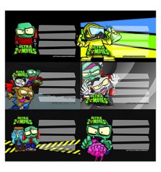 [21732] ETIQUETAS ULTRA ZOMBIES MOOVING