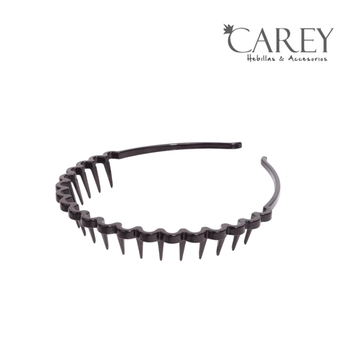 [47621] VINCHA FINA CON DIENTES CAREY