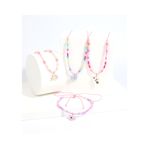 [47657] COLLAR CON MOSTACILLAS Y DIJES INFANTILES