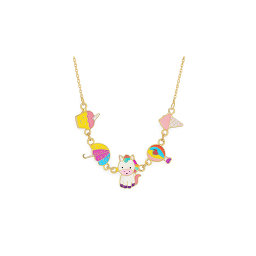[47940] COLLAR INFANTIL CON DIJES UNICORNIO