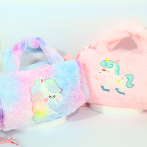 [48185] BOLSO INFANTIL PELUCHE UNICORNIO