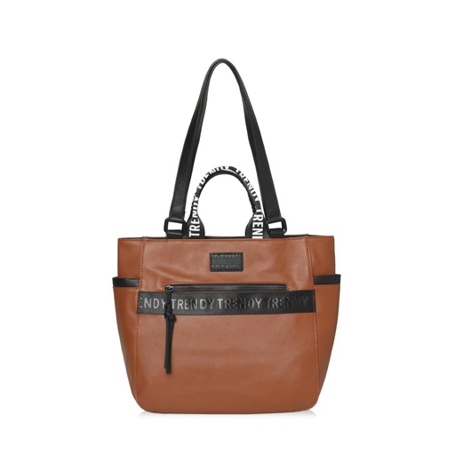 TOTE BAG CON MANIJA ESTAMPADA