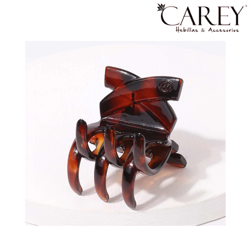[48388] BROCHE CAREY RASTRILLO 3 DIENTES CRUZ
