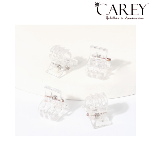 [48396] BROCHE TRANSPARENTE  3 DIENTES