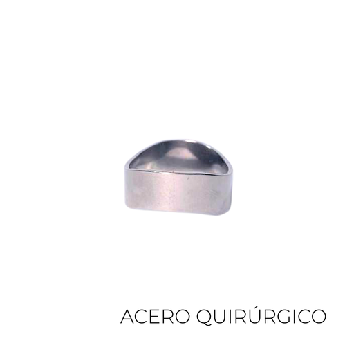 [48492] ANILLO DE ACERO QUIRURGICO ONDULADO