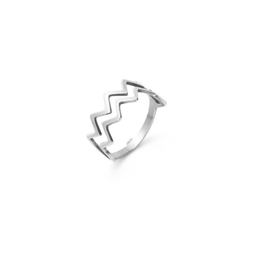 [48497] ANILLO DE ACERO QUIRURGICO DOBLE CON PUNTAS