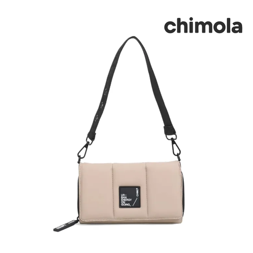 BILLETERA TIPO PUFFER + CORREA CHIMOLA