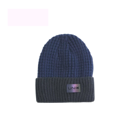 GORRO CON APLIQUE FRONTAL BICOLOR