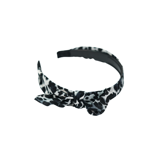 VINCHA ANIMAL PRINT CON MOÑO