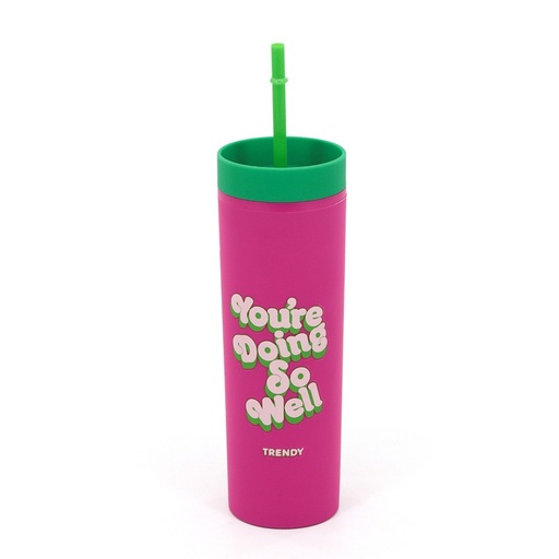 VASO TRAGO LARGO CON FRASE