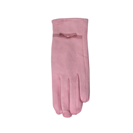GUANTES DE GAMUZA CON MOÑO