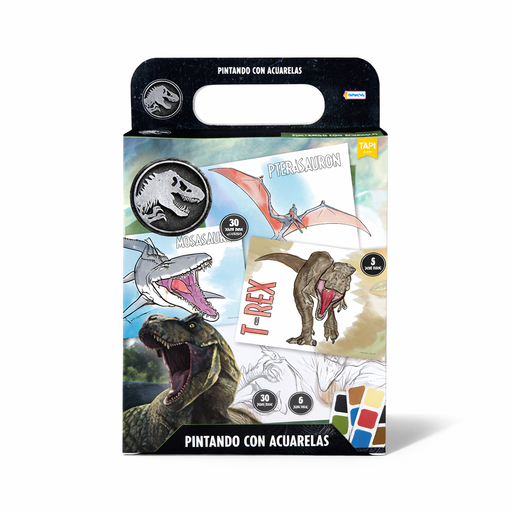 [49579] KIT DE ACUARELAS HOJAS Y PINCEL PERSONAJES