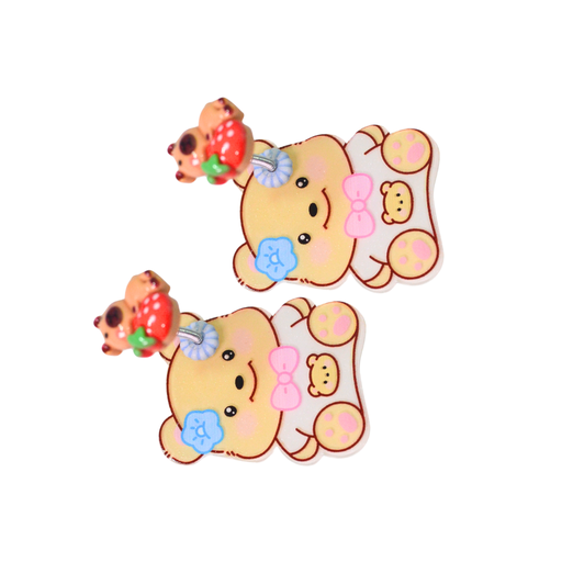 [49631] HEBILLA PINZA INFANTIL DE OSO X2