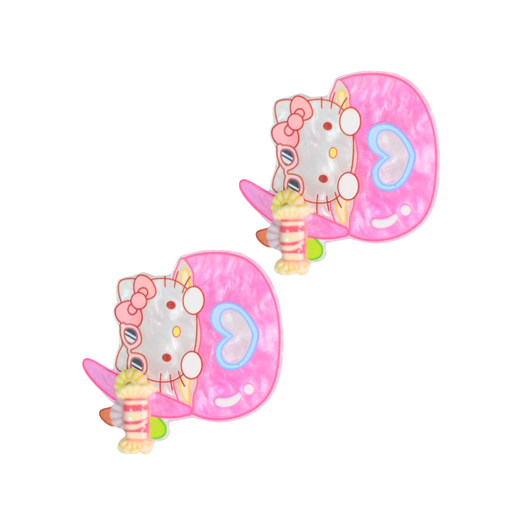 [49633] HEBILLA POR 2 HELLO KITTY