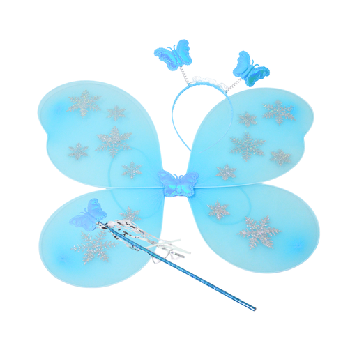 SET ALAS VINCHA Y VARITA  DE MARIPOSA