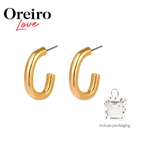 [49884] AROS LAS OREIRO DORADO CON PACKAGING