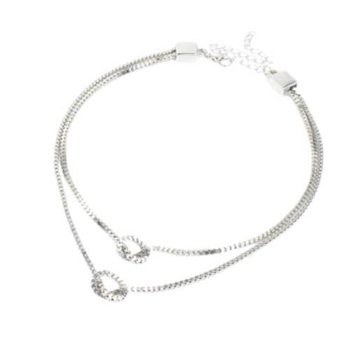 [50113] COLLAR DOBLE CADENA Y DIJE