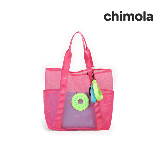 BOLSO DE PLAYA CON APLIQUE CHIMOLA