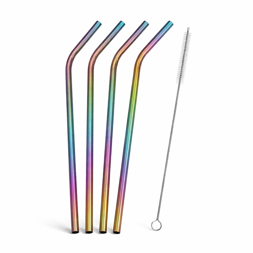 [50261] SET DE SORBETE METALICO X4 + LIMPIADOR