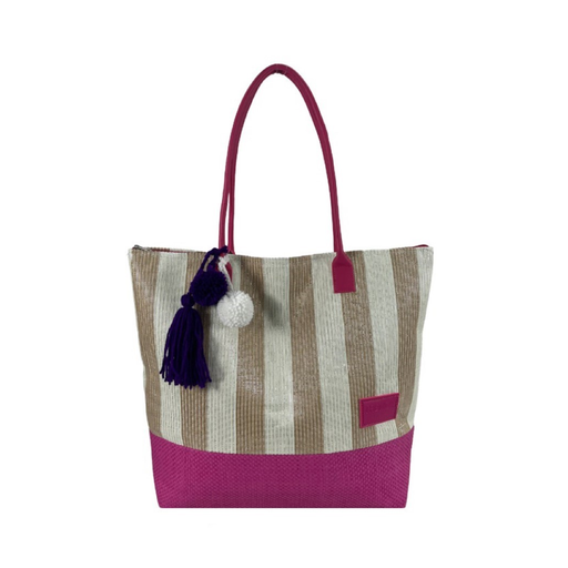 CANASTO PLAYA LLAVERO POMPON