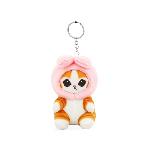 LLAVERO CHARM GATO CAPUCHA KAWAII
