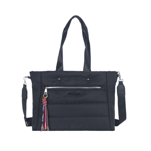 BOLSO CARTERA TOTE CON CHARM TRENDY