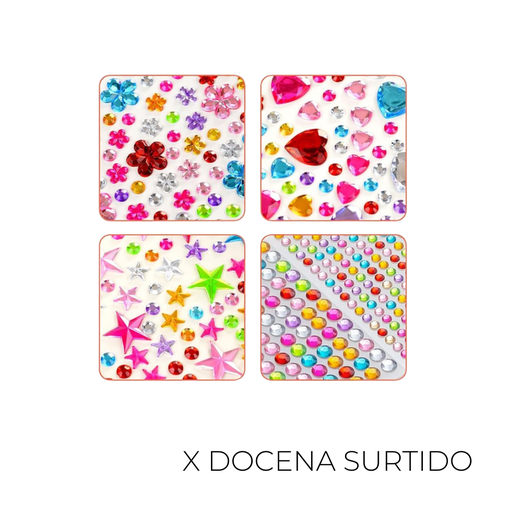 [45862D] STRASS CORPORAL GEMAS EN 3D MULTIUSO X12